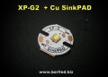 XP-G3 SinkPAD 16мм Медь